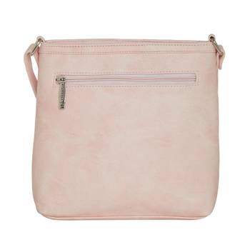 Esbeda Light Pink color Solid Drymilk slingbag for women 9