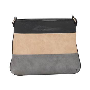 Esbeda Black Color Stripe Pu Synthetic Material Slingbag For Women 6