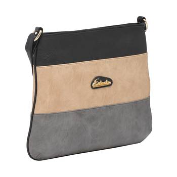 Esbeda Black Color Stripe Pu Synthetic Material Slingbag For Women 8