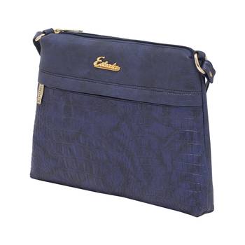 Esbeda D-Blue Color Stripe Pu Synthetic Material Slingbag For Women 8