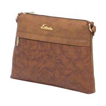 Esbeda Tan Color Stripe Pu Synthetic Material Slingbag For Women 11