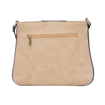 Esbeda Beige Color Solid Pu Synthetic Material Slingbag For Women 9