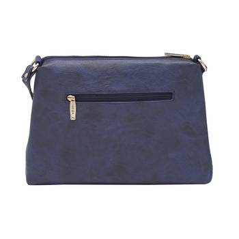 Esbeda D-Blue Color Stripe Pu Synthetic Material Slingbag For Women 12