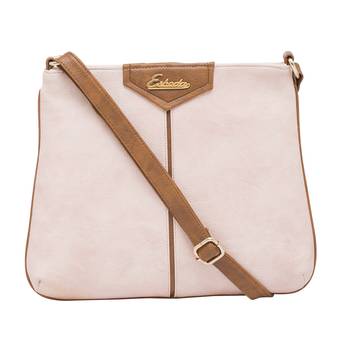 Esbeda Pink Color Stripe Pu Synthetic Material Slingbag For Women 2