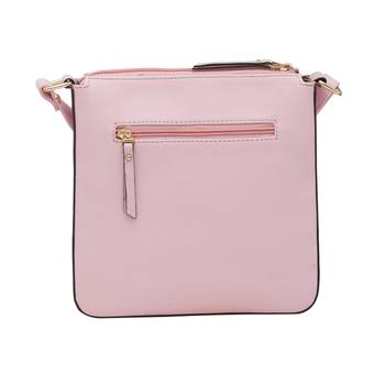 Esbeda Pink Cutwork Pu Synthetic Material Slingbag For Women 6