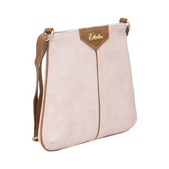 Esbeda Pink Color Stripe Pu Synthetic Material Slingbag For Women 8