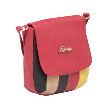 Esbeda Red Color Solid Pu Synthetic Material Slingbag For Women 10