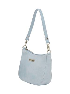 Esbeda Light Blue Color Solid Pu Synthetic Material Slingbag For Women 4
