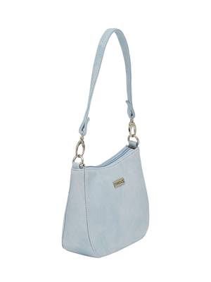 Esbeda Light Blue Color Solid Pu Synthetic Material Slingbag For Women 5