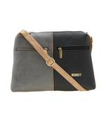 Esbeda Black Color Solid Pu Synthetic Material Slingbag For Women