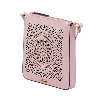 Esbeda Pink Cutwork Pu Synthetic Material Slingbag For Women 8