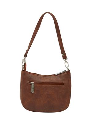 Esbeda Tan Color Solid Pu Synthetic Material Slingbag For Women 9