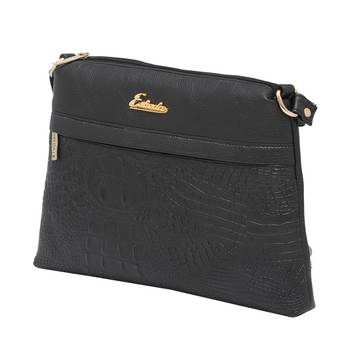 Esbeda Black Color Stripe Pu Synthetic Material Slingbag For Women 10