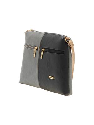 Esbeda Black Color Solid Pu Synthetic Material Slingbag For Women 8