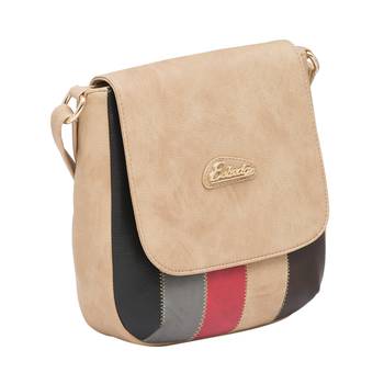 Esbeda Beige Color Stripe Pu Synthetic Material Slingbag For Women 11