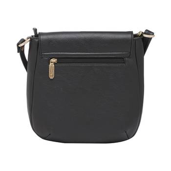 Esbeda Black Color Stripe Pu Synthetic Material Slingbag For Women 12