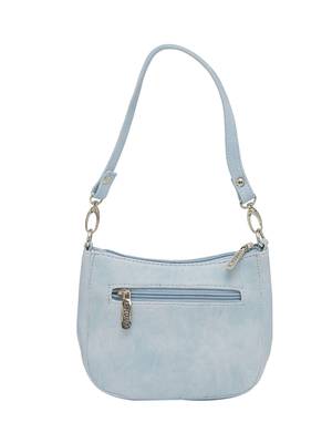 Esbeda Light Blue Color Solid Pu Synthetic Material Slingbag For Women 12