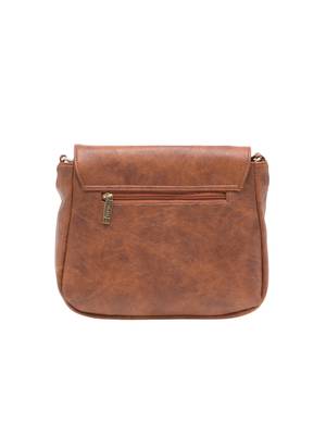 Esbeda Tan Solid Pu Synthetic Material Slingbag For Women 9