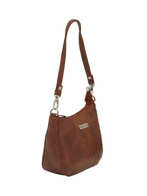Esbeda Tan Color Solid Pu Synthetic Material Slingbag For Women 10