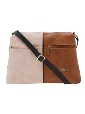 Esbeda Pink Color Solid Pu Synthetic Material Slingbag For Women 3