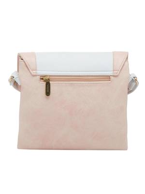 Esbeda Pink Solid Pu Synthetic Material Slingbag For Women 6