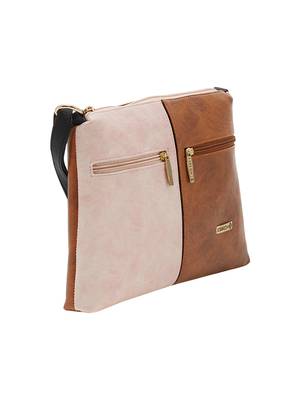 Esbeda Pink Color Solid Pu Synthetic Material Slingbag For Women 10