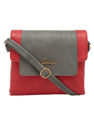 Esbeda Red Solid Pu Synthetic Material Slingbag For Women 1