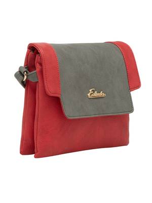 Esbeda Red Solid Pu Synthetic Material Slingbag For Women 4