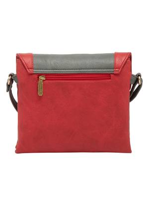 Esbeda Red Solid Pu Synthetic Material Slingbag For Women 6