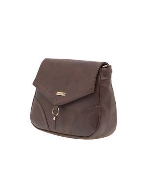 Esbeda Dark Brown Solid Pu Synthetic Material Slingbag For Women 11