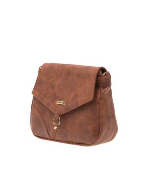 Esbeda Tan Solid Pu Synthetic Material Slingbag For Women 11