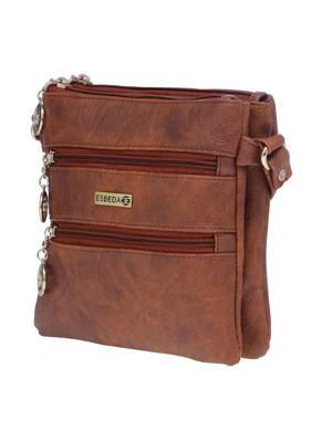 Esbeda Tan Solid Pu Synthetic Material Slingbag For Women 8
