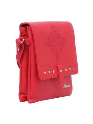 Esbeda Red Solid Pu Synthetic Material Slingbag For Women 10