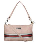 Esbeda Drymilk Pink PU Synthetic Slingbag For Women's