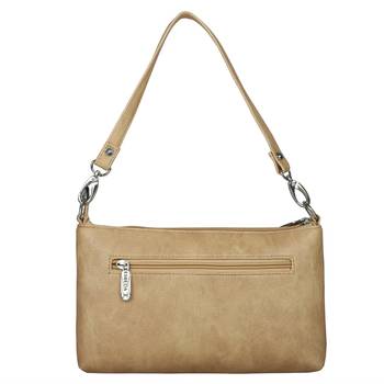 Esbeda Drymilk Beige PU Synthetic Slingbag For Women 4