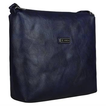 Esbeda Solid Dark Blue PU Synthetic Slingbag For Women's 3