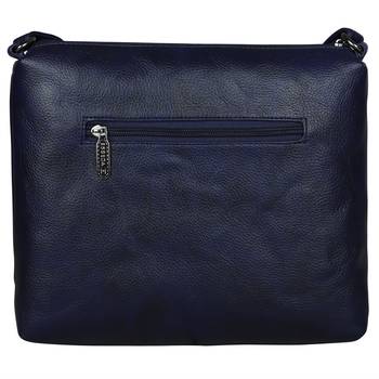 Esbeda Solid Dark Blue PU Synthetic Slingbag For Women's 4