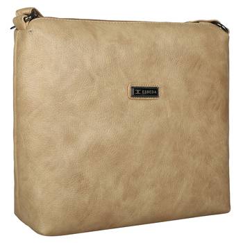 Esbeda Solid Beige PU Synthetic Slingbag For Women's 3