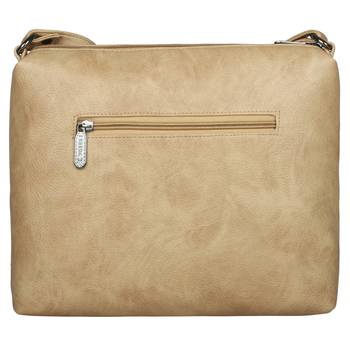 Esbeda Solid Beige PU Synthetic Slingbag For Women's 4