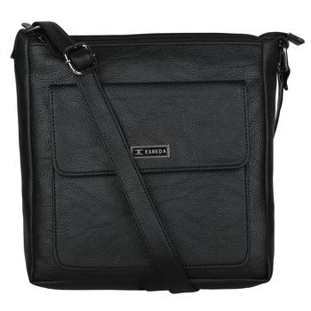 Esbeda Drymilk Black PU Synthetic Slingbag For Women's 1