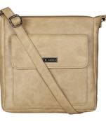 Esbeda Drymilk Beige PU Synthetic Slingbag For Women's