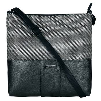 Esbeda Black Color PU Synthetic Material Goldie Jute Slingbag For Womens 1