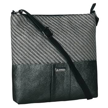 Esbeda Black Color PU Synthetic Material Goldie Jute Slingbag For Womens 3
