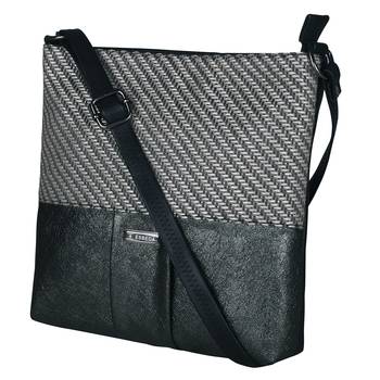 Esbeda Black Color PU Synthetic Material Goldie Jute Slingbag For Womens 7