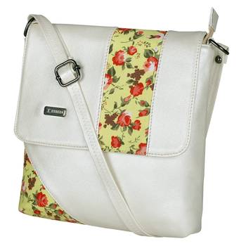 Esbeda Cream Color PU Synthetic Material Spring Sapphire Slingbag For Womens 3