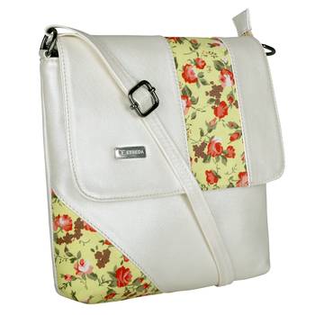 Esbeda Cream Color PU Synthetic Material Spring Sapphire Slingbag For Womens 4