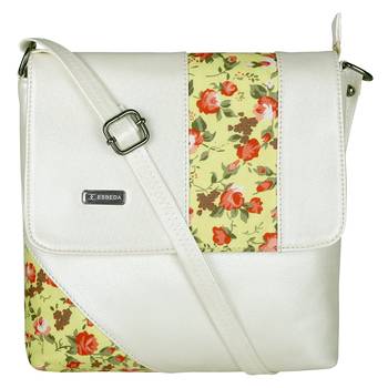 Esbeda Cream Color PU Synthetic Material Spring Sapphire Slingbag For Womens 2