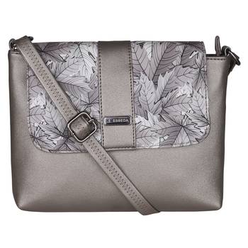 Esbeda Grey Color PU Synthetic Material Autumn Grey Slingbag For Womens 2