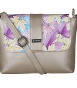 Esbeda Gold Color PU Synthetic Material Autumn Goldie Slingbag For Womens