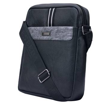 Esbeda Black Color Medium Size Drymilk Stripe Slingbag for Men's 8